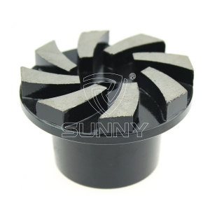 China 75mm Terrco Floorex Diamond Grinding Plugs For Grinding Terrazzo Concrete Floor