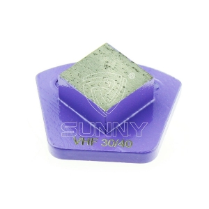 Square Segment Double Pin Lock Diamond Grinding Disc For Werkmaster Concrete Grinding Machines