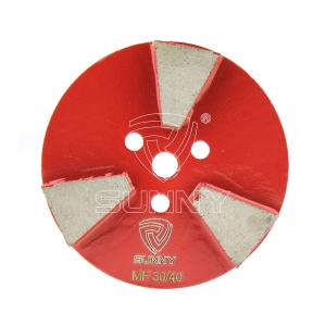 China 3 Segments Diamond Grinding Pucks For Concrete Floor Grinders