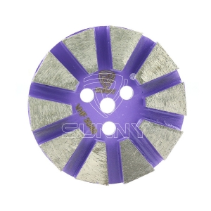 Metal bond diamond grinding disc with velcro quick change