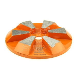 6 Beveled Edge Segment Diamond Grinding Pad for Concrete Floor