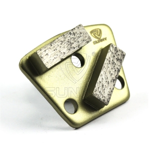 China Trapezoid Metal Bond Diamond Grinding Blades For Concrete Floor