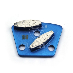 6# Metal Bond Trapezoid Concrete Grinding Disc with 3 Unthreaded Holes