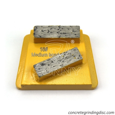 16# Double Diamond Segment Bar PHX Abrasive Concrete Grinding Disc For Sale